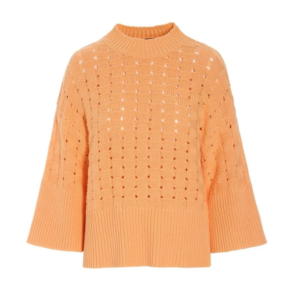 Bitte Kai Rand Orange Round-Neck Knitwear, Female, L, Round-Neck Knitwear
