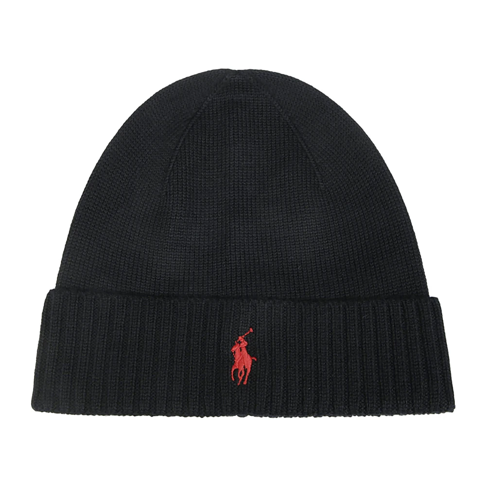 Polo Ralph Lauren Klassieke Gebreide Beanie Hoed Black Heren