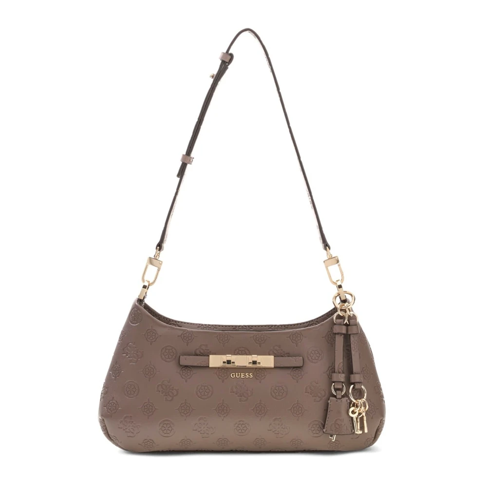 Guess , Shoulder Bags, Female, Brown, One Size, Carmella Shoulder Bag