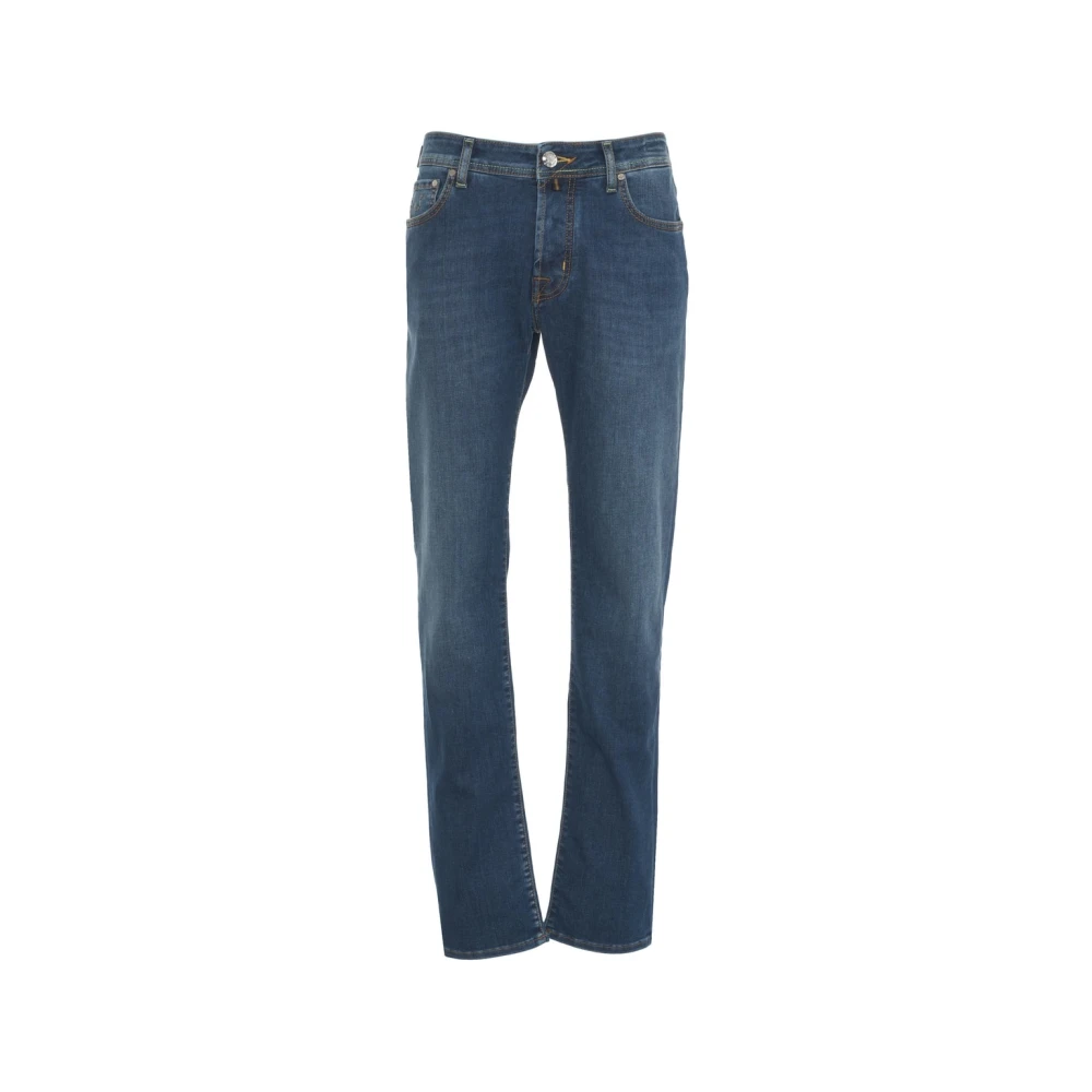 Jacob Cohën Uomo Blu - Jeans Slim Fit Bard Con Dettagli Logo - Jeans - W34 - Immagine 1