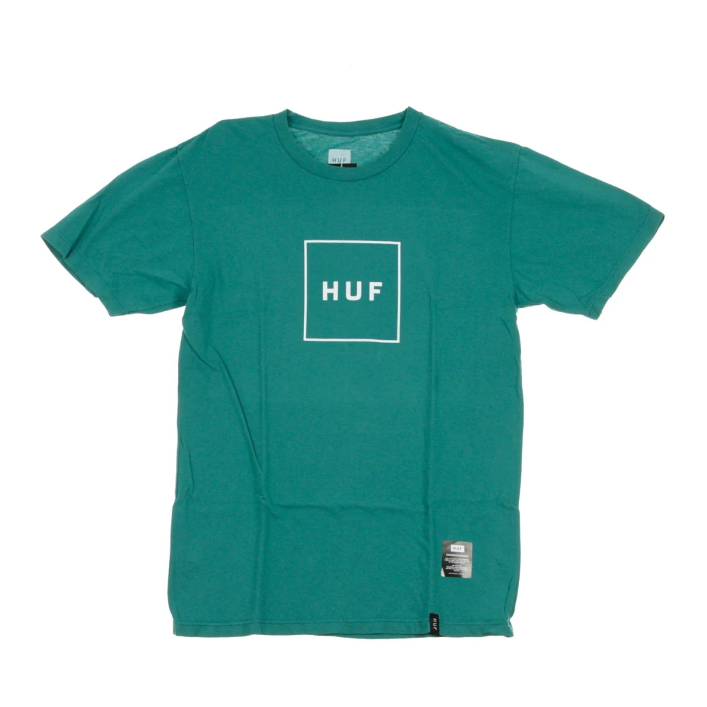 HUF Essentials Box Logo T-shirt Green Heren