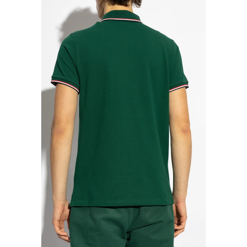 Moncler Polo met logo Green Heren