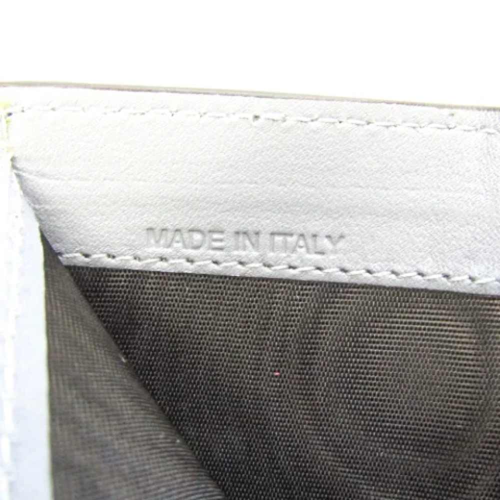 Valentino Vintage Pre-owned Leather wallets Gray Dames