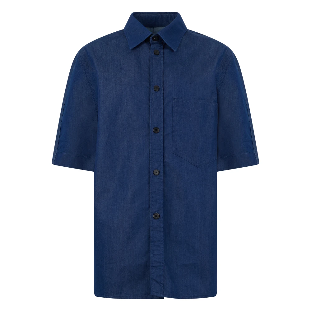 Givenchy Herr Blå Skjortor M, Bomull, Couture Seam Shirt