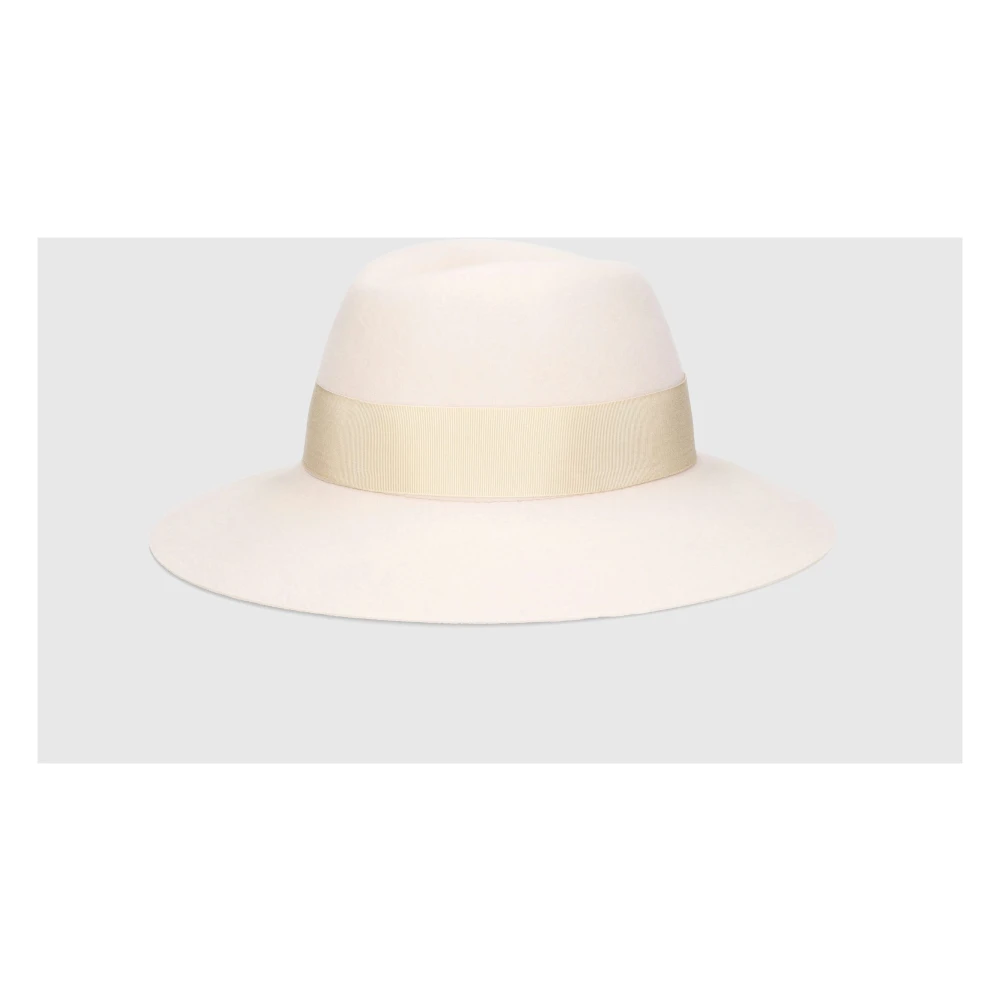 Borsalino Klassieke Vilthoed White Dames