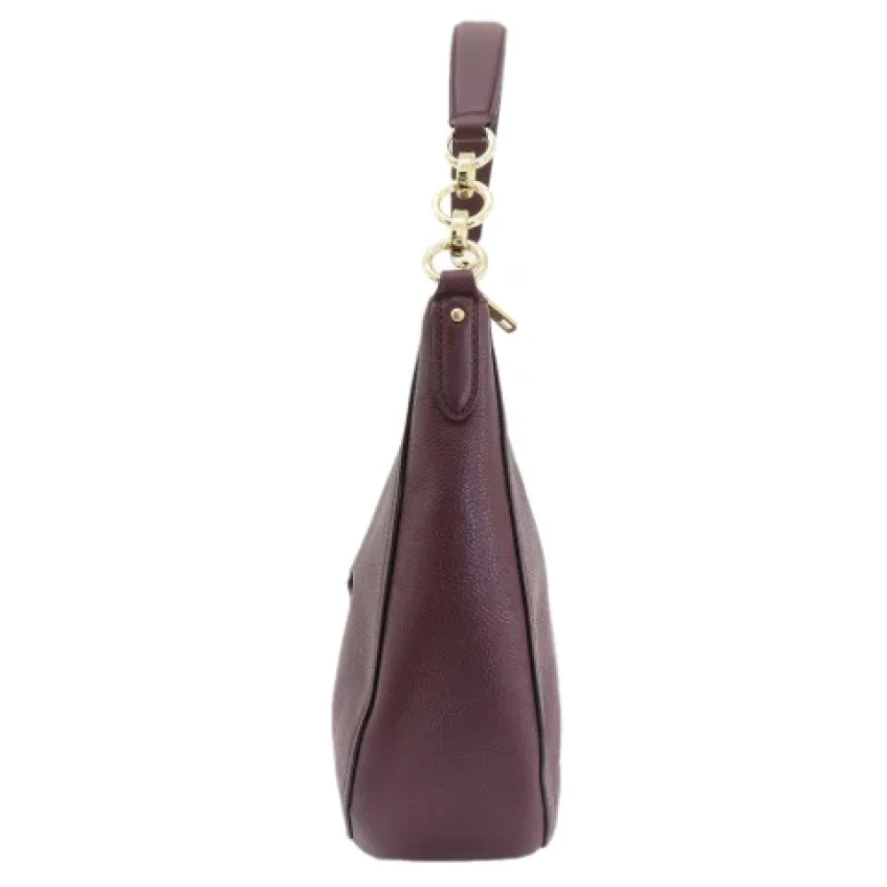 Coach Pre-owned Leather shoulder-bags Purple Dames