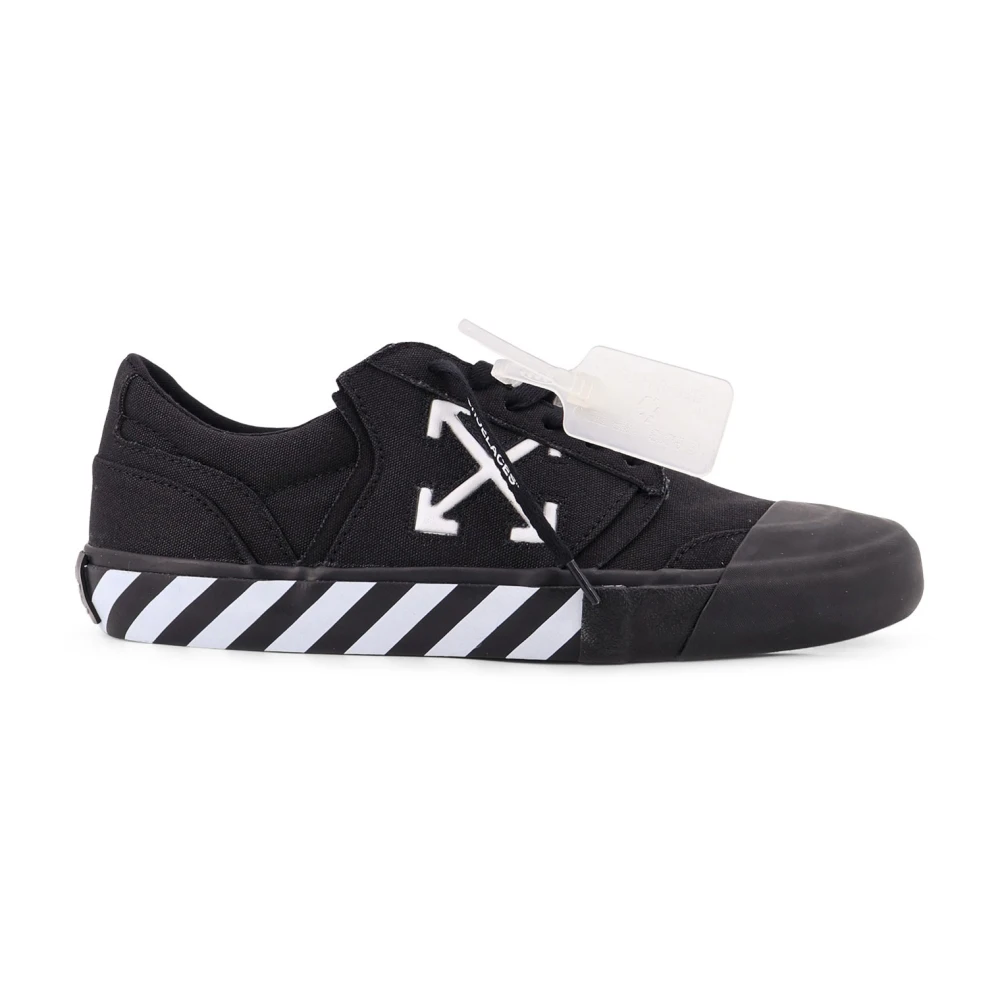 Off White Men's Black Sneakers, 12 Uk, Vulc Undercut Trainers