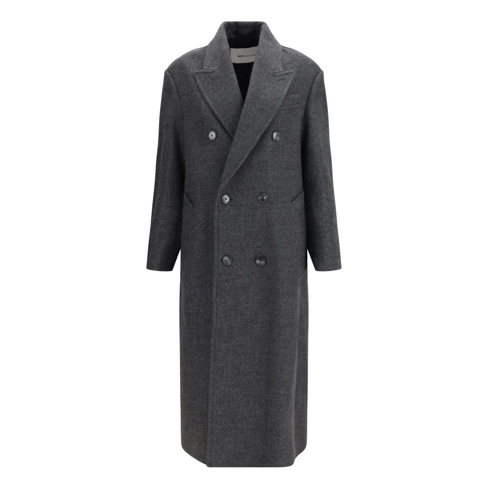 Ami Paris Donna Grigio Cappotti, 2XS, New,