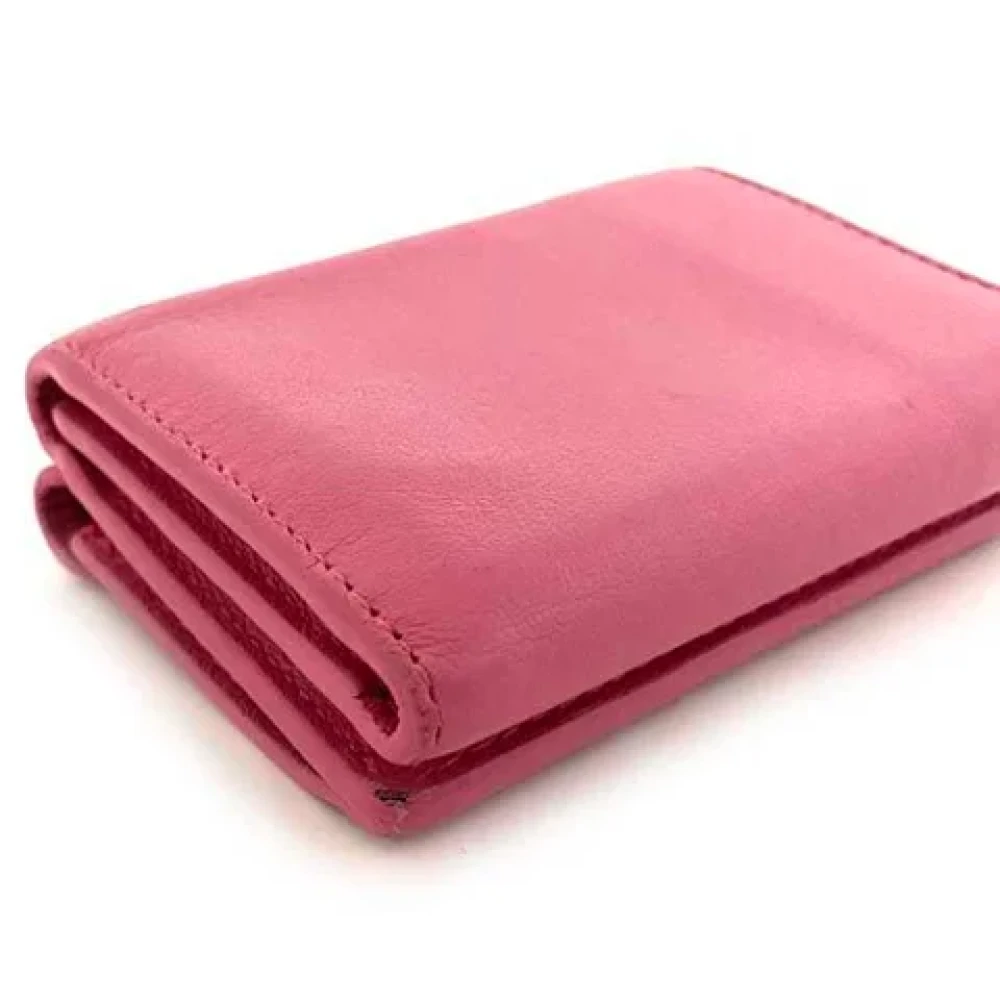 Balenciaga Vintage Pre-owned Leather wallets Pink Dames