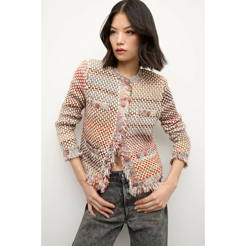Veronica Beard Chique Gebreid Jasje met Ombré-palet Multicolor Dames