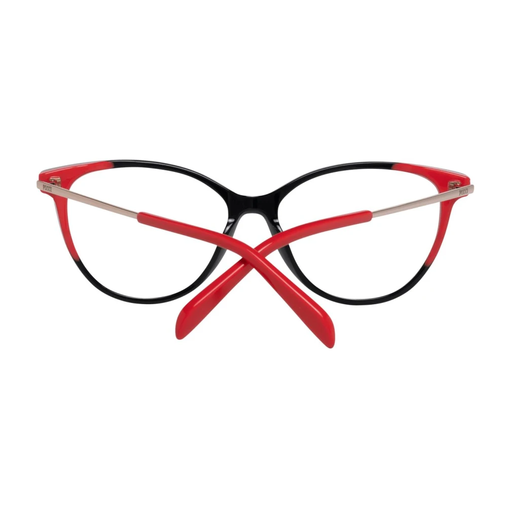 EMILIO PUCCI Zwarte Dames Optische Frames met Merkhoes Black Dames