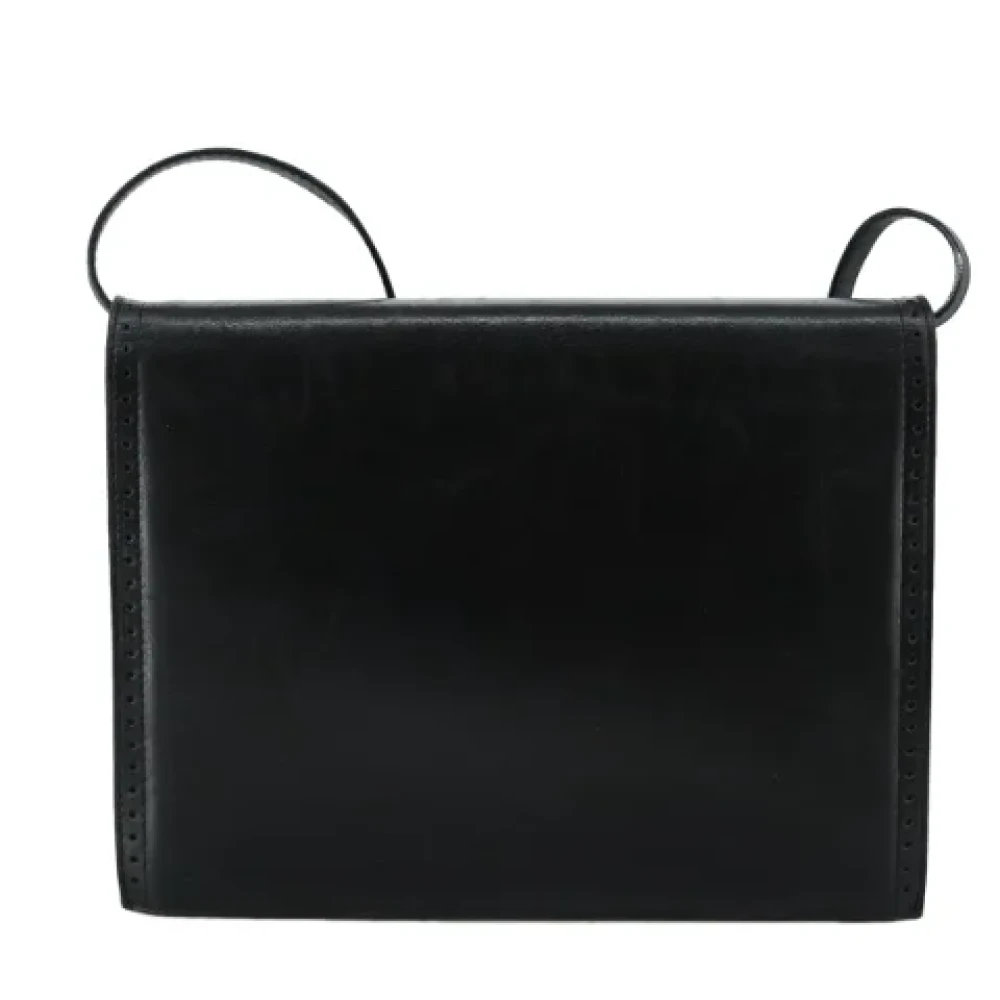 Saint Laurent Vintage Pre-owned Leather shoulder-bags Black Dames