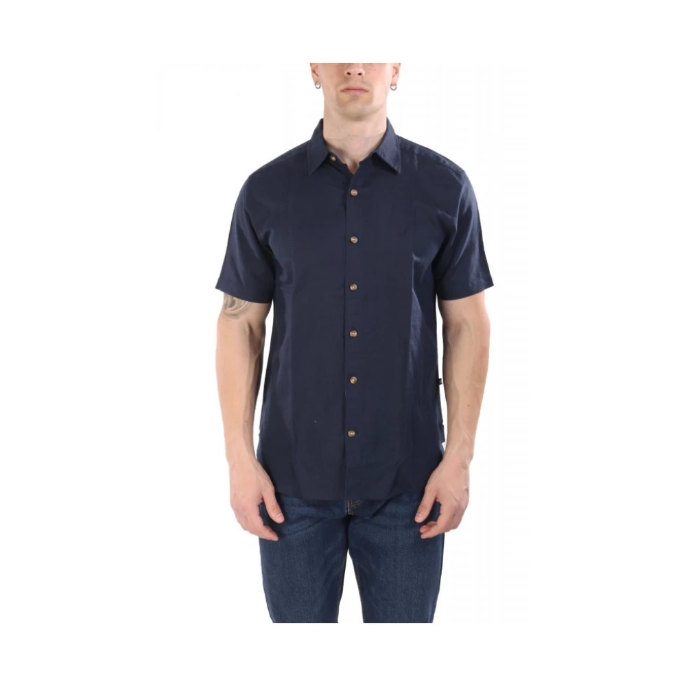 Nautica Mannelijk Blauw Overhemden Heren, 2XL, - Shirts > Casual Shirts