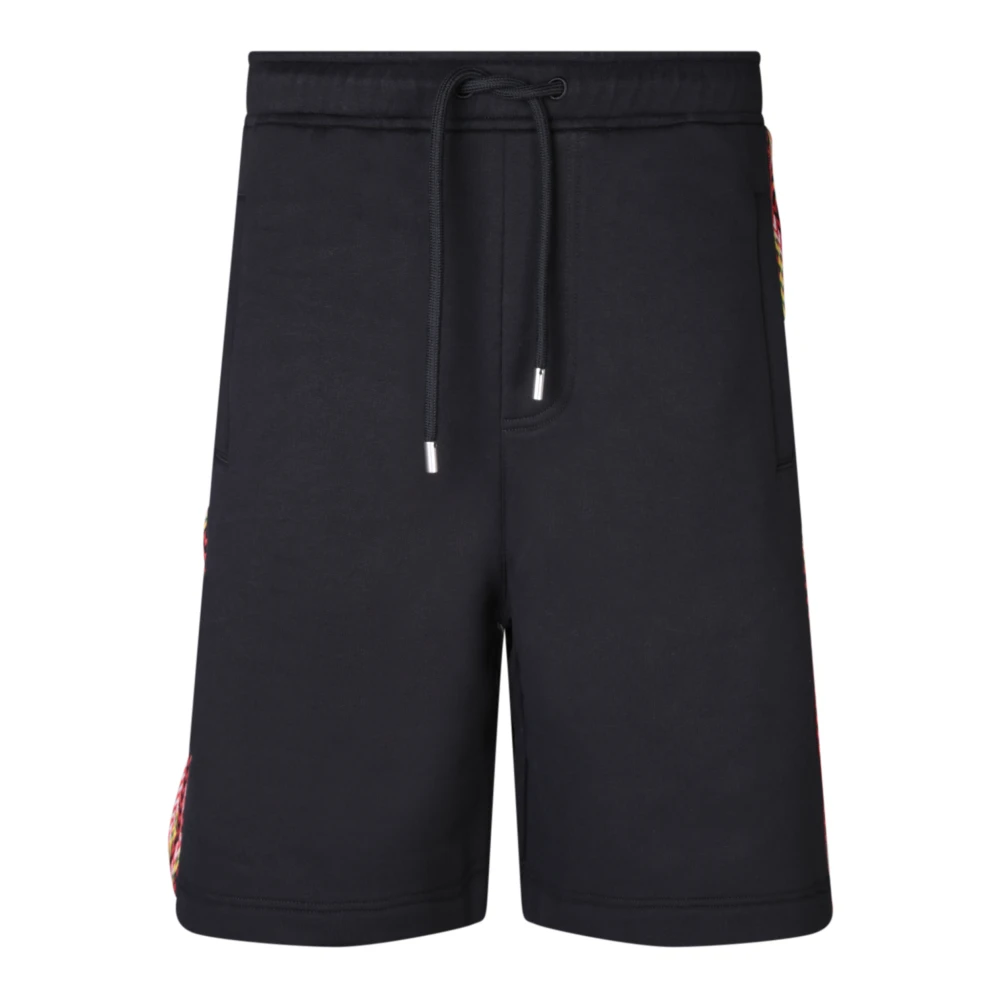 Lanvin Zwarte Bermuda Shorts Stijlvol Comfortabel Modern Black Heren