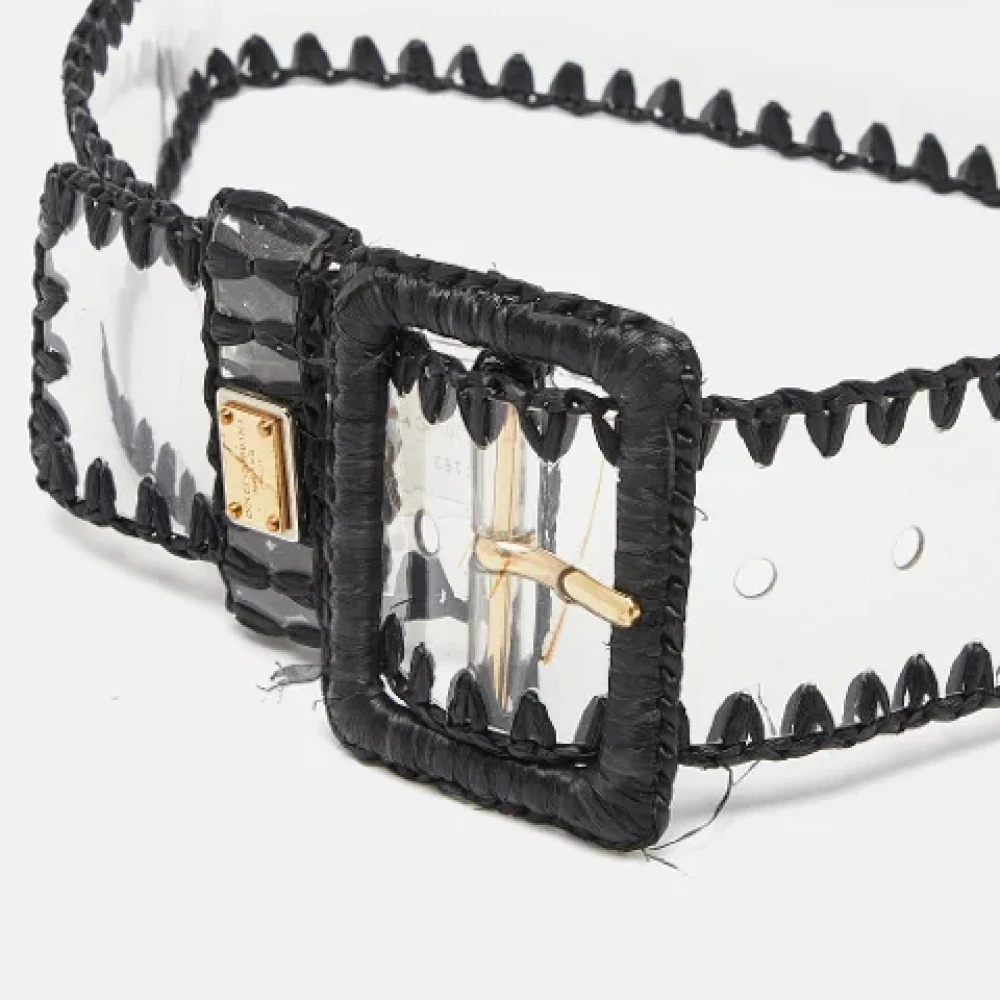 Dolce & Gabbana Pre-owned Fabric belts White Dames
