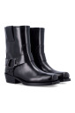 black-leather-biker-ankle-boots