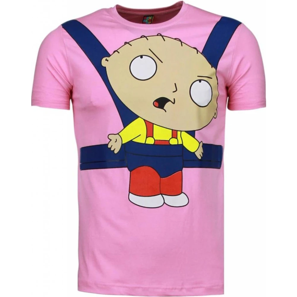 Local Fanatic Baby Stewie - Herr T Shirt - 1138R Pink, Herr