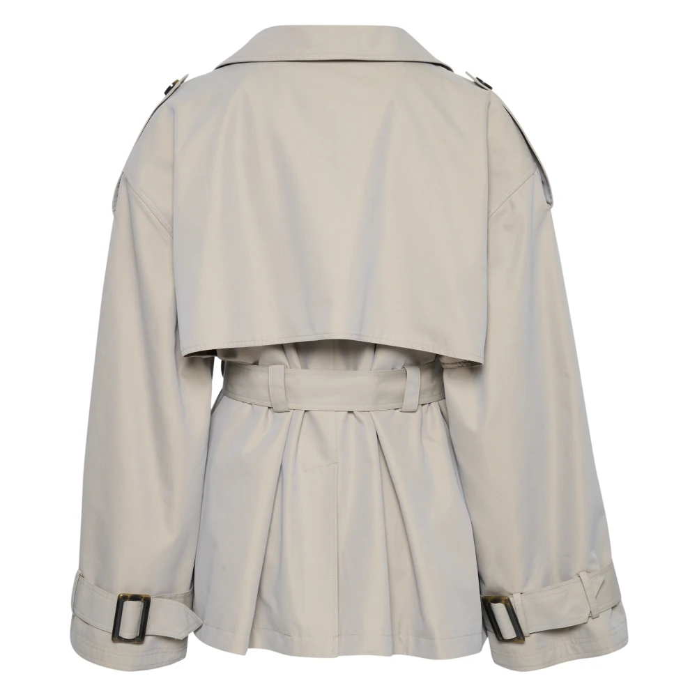 Gestuz Beige Birdiegz Korte Trenchcoat Beige Dames