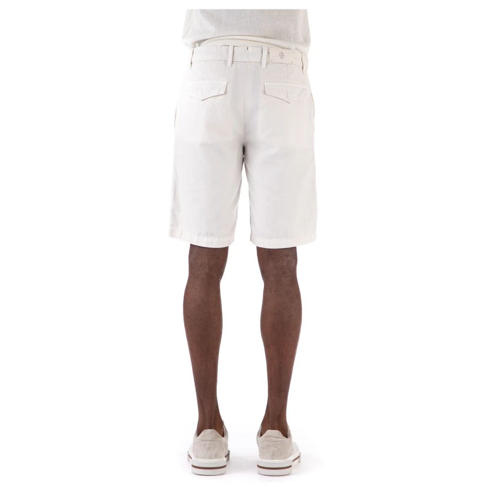 Eleventy Beige Shorts met Opgezette Zakken Beige Heren