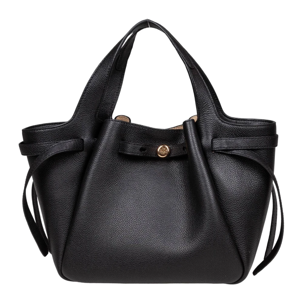 Tory Burch Women's Black Small Romy Tote, Handbags, One Size, Bags