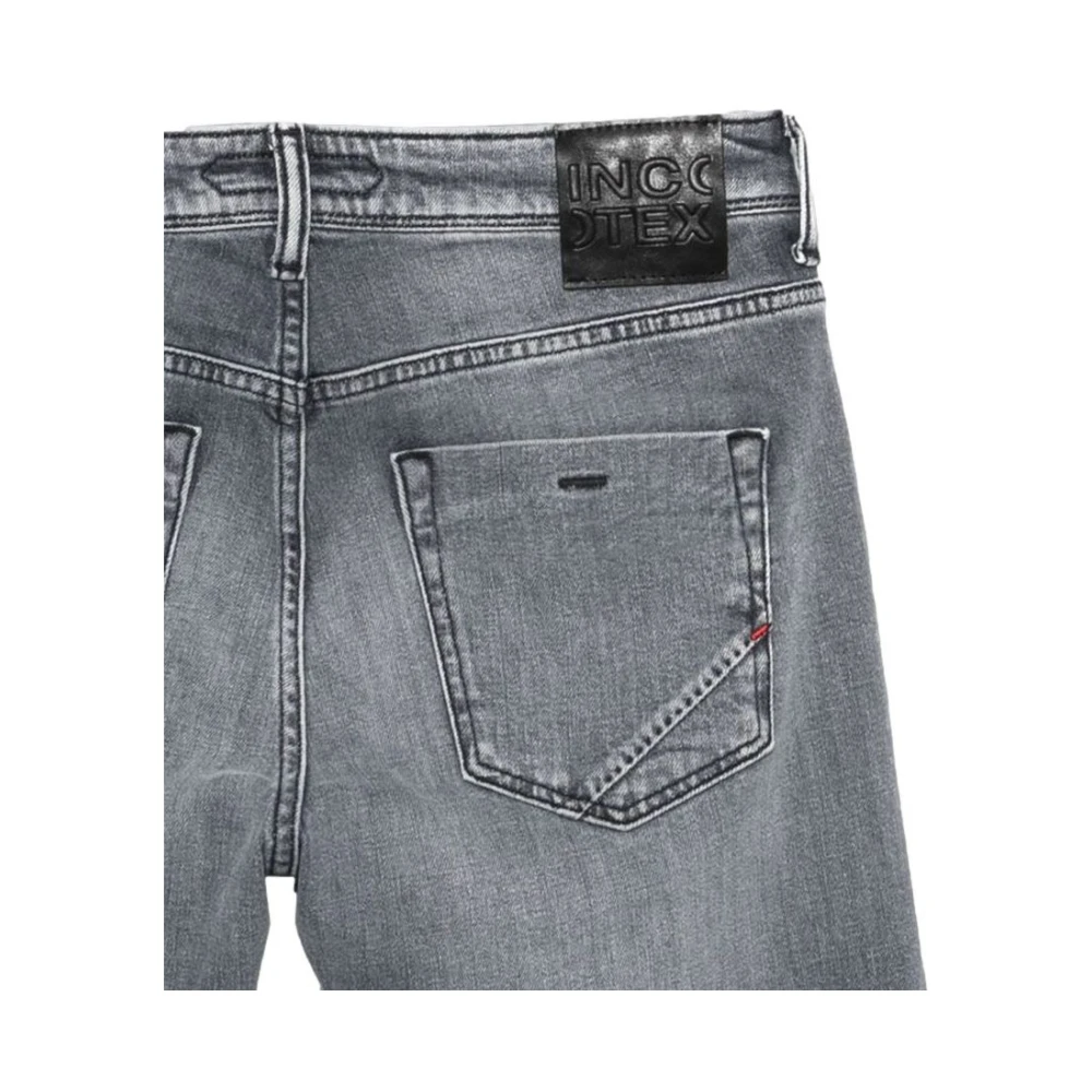 Incotex Slim Fit Stretch Jeans Blue Division Gray Heren