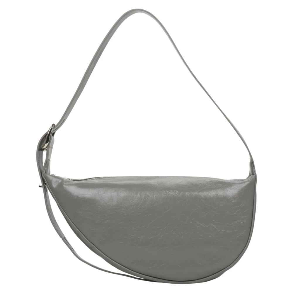 Estro Dames Grijze Leren Schoudertas Er00114441 Gray Dames