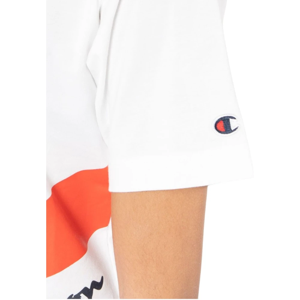 Champion Korte Mouw T-shirt White Dames