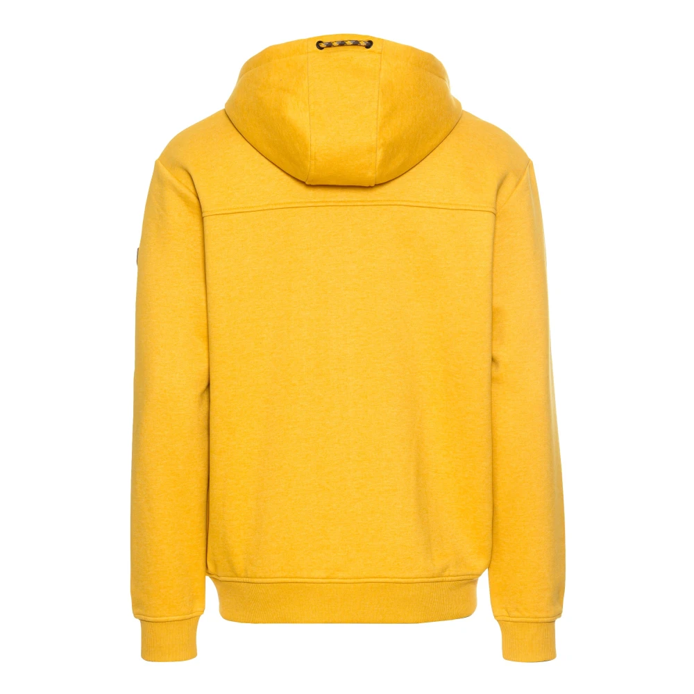camel active Katoenmix Sweat Jacket Yellow Heren