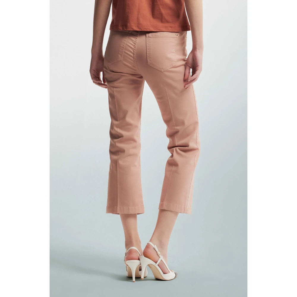 Kocca Wijde Korte Katoenen Broek Red Dames