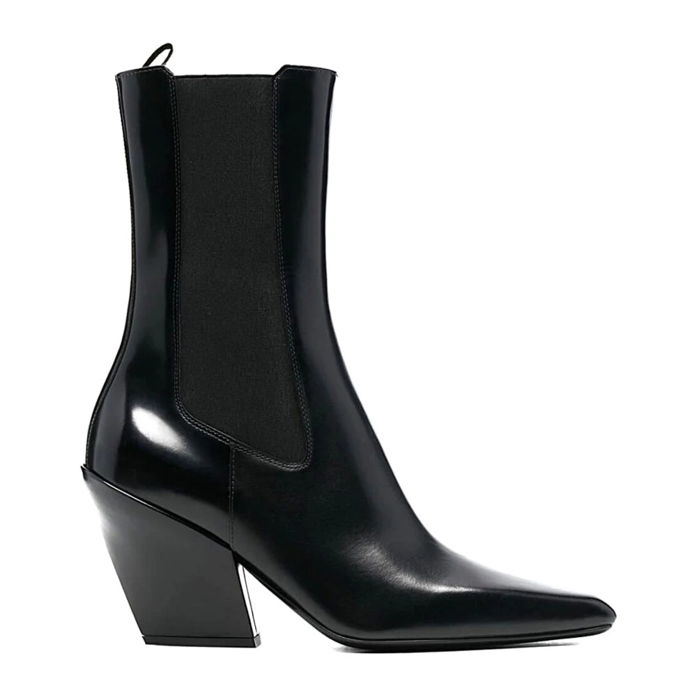 Prada Black Stivale - Female - Cowboy & Biker Boots - 3 1/2 Uk - Shoes