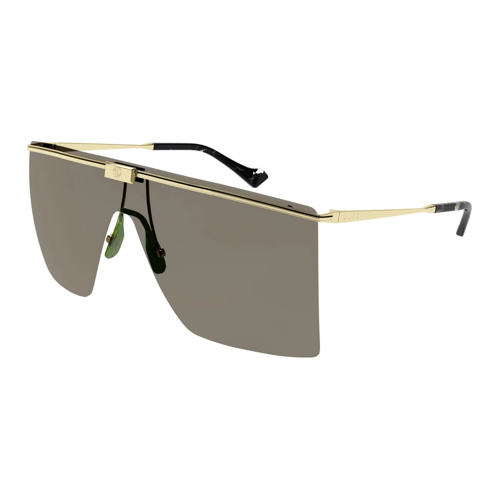 Gucci Men's Yellow Sunglasses, One Size, Shield Sunglasses