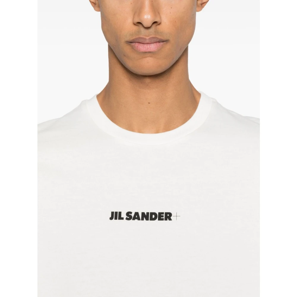 Jil Sander Heren T-Shirts & Polos Bianco Ss25 White Heren