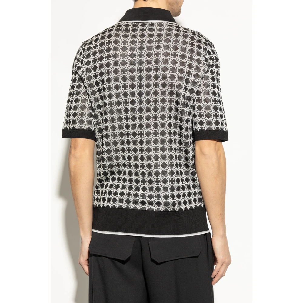 Amiri Polo met logo Black Heren