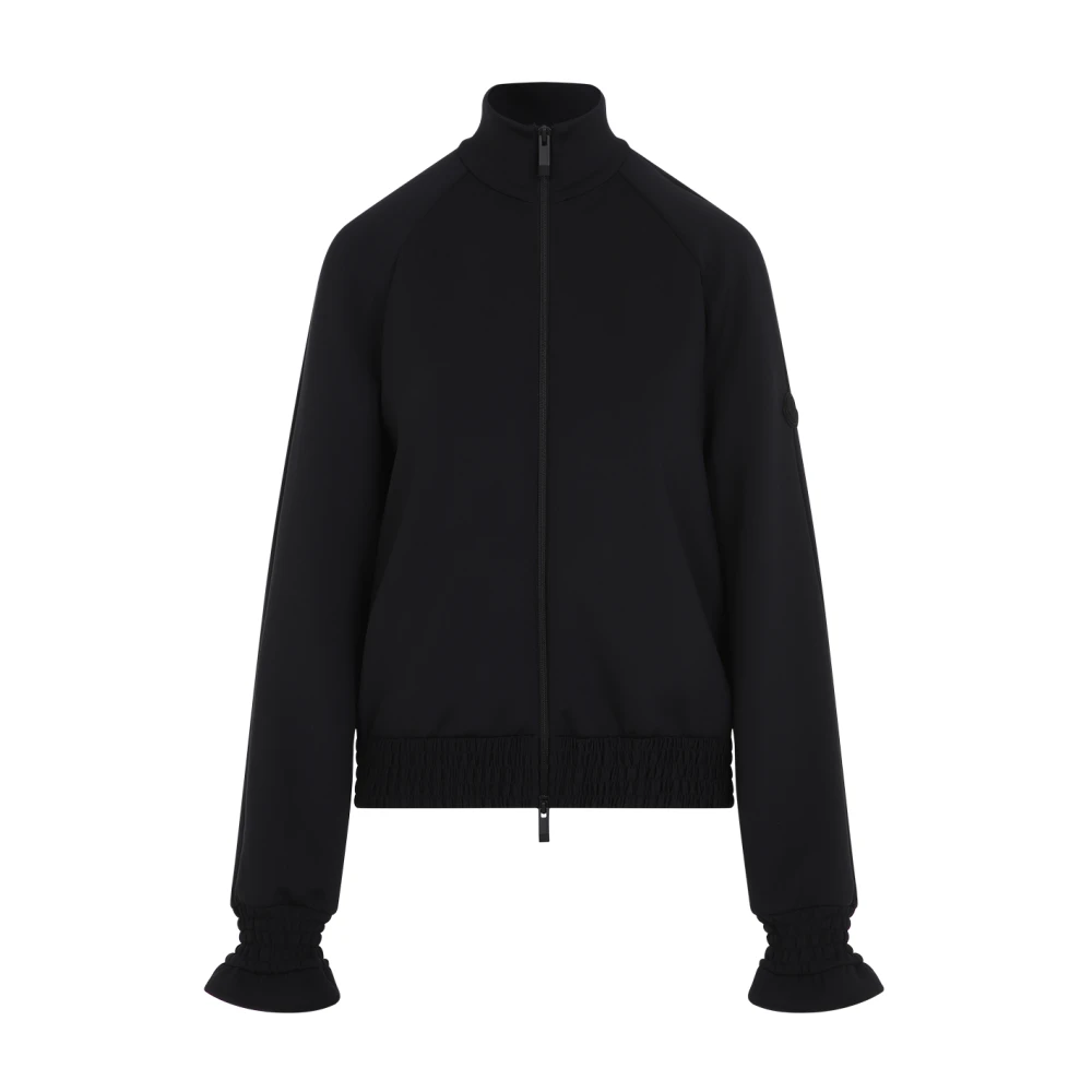 Moncler Svart Zip Up Cardigan Black, Dam