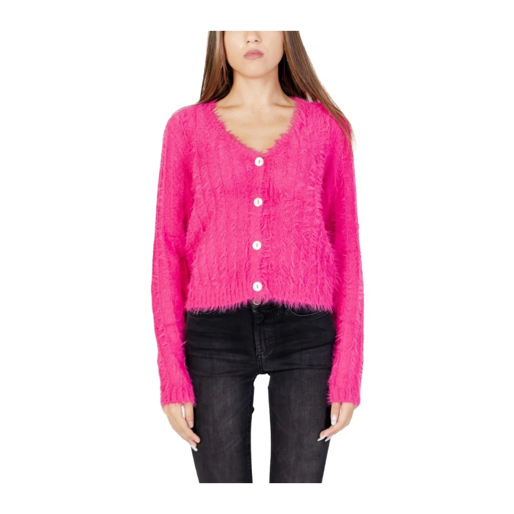 Vero Moda Comfortabele Gebreide Vest Collectie Pink Dames