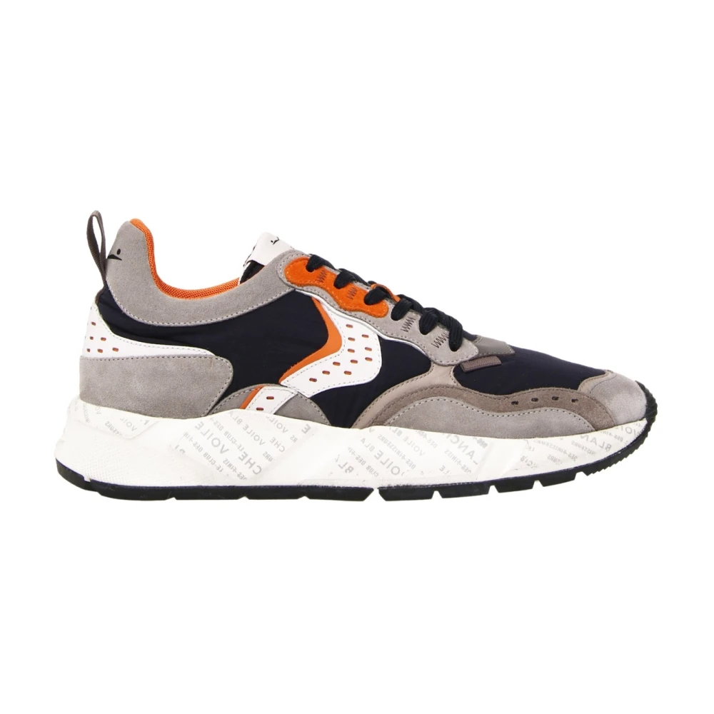 Voile Blanche Sportieve leren en stoffen sneaker Heren Schoenen Veelkleurig Multicolor
