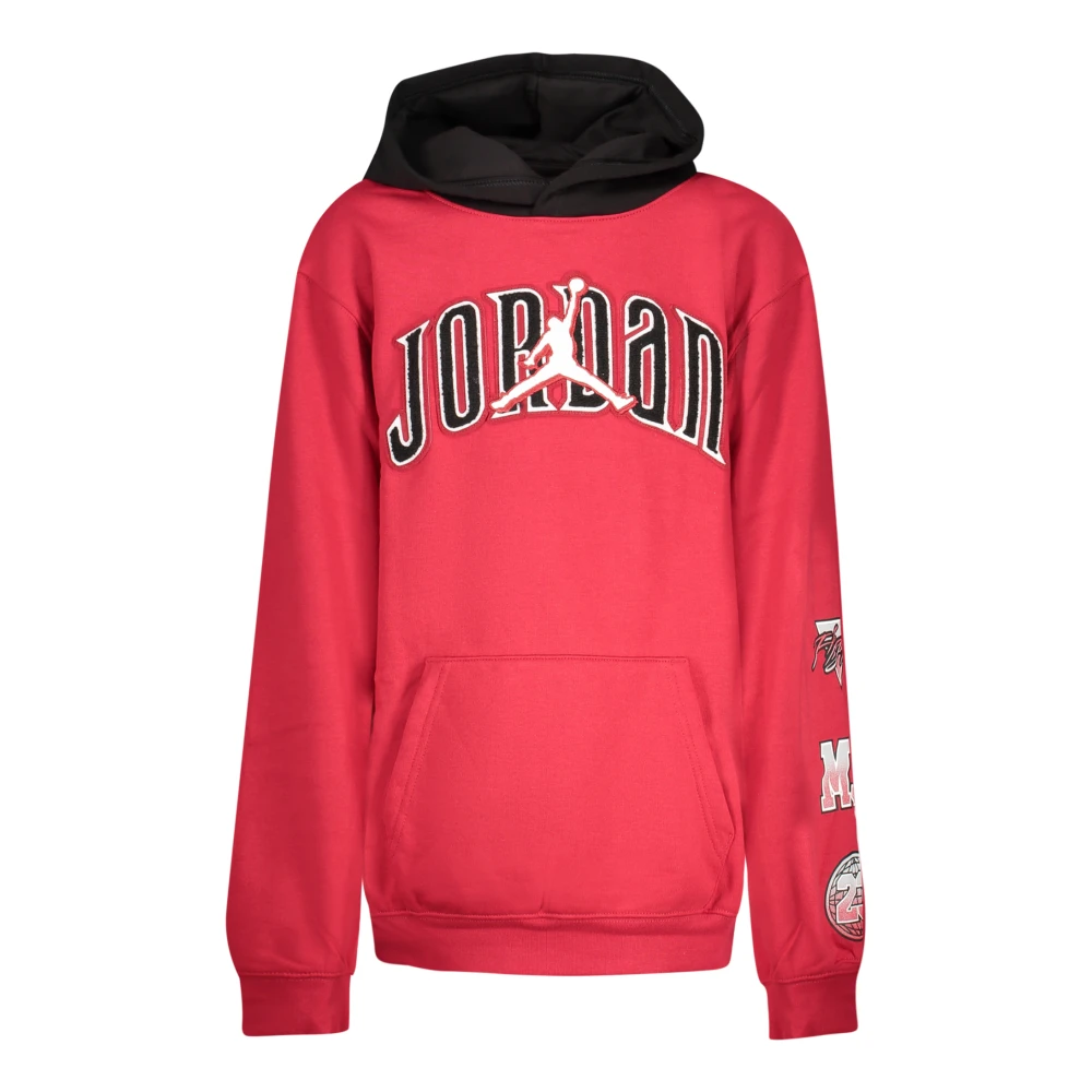 Jordan Boys Red Long-Sleeved Hooded Sweatshirt - Kids Sweatshirts - 13 Y - Kids