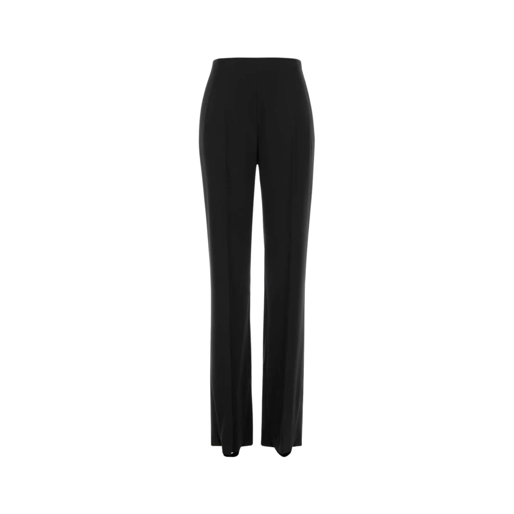 Valentino Garavani Black Straight Trousers, Female, Xs, Tailored Straight Trousers