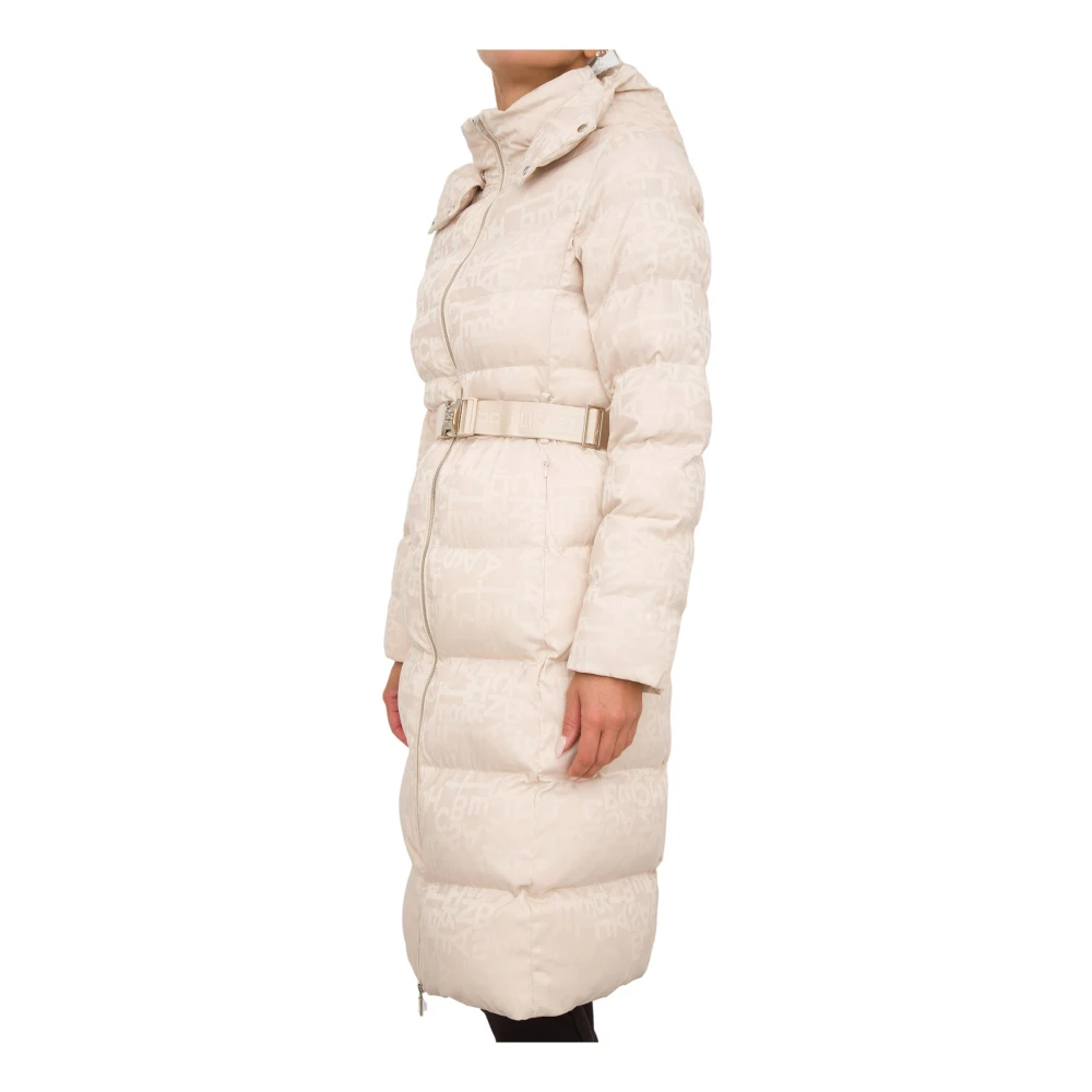 Elisabetta Franchi Stijlvolle Polyester Winterjas Beige Dames