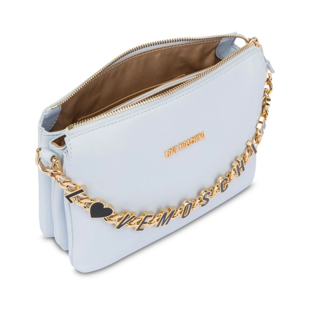 Love Moschino Celeste Schoudertas voor Vrouwen Blue Dames