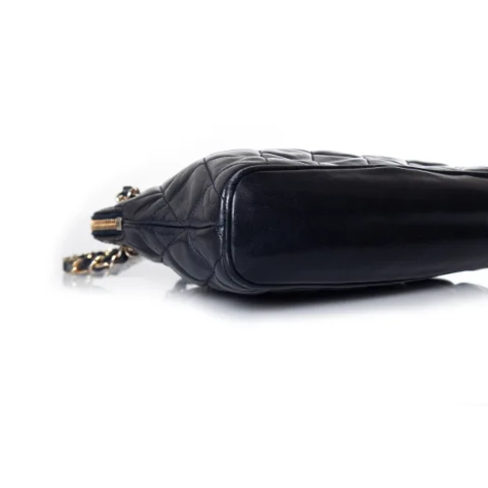 Chanel Vintage Pre-owned Leather chanel-bags Blue Dames