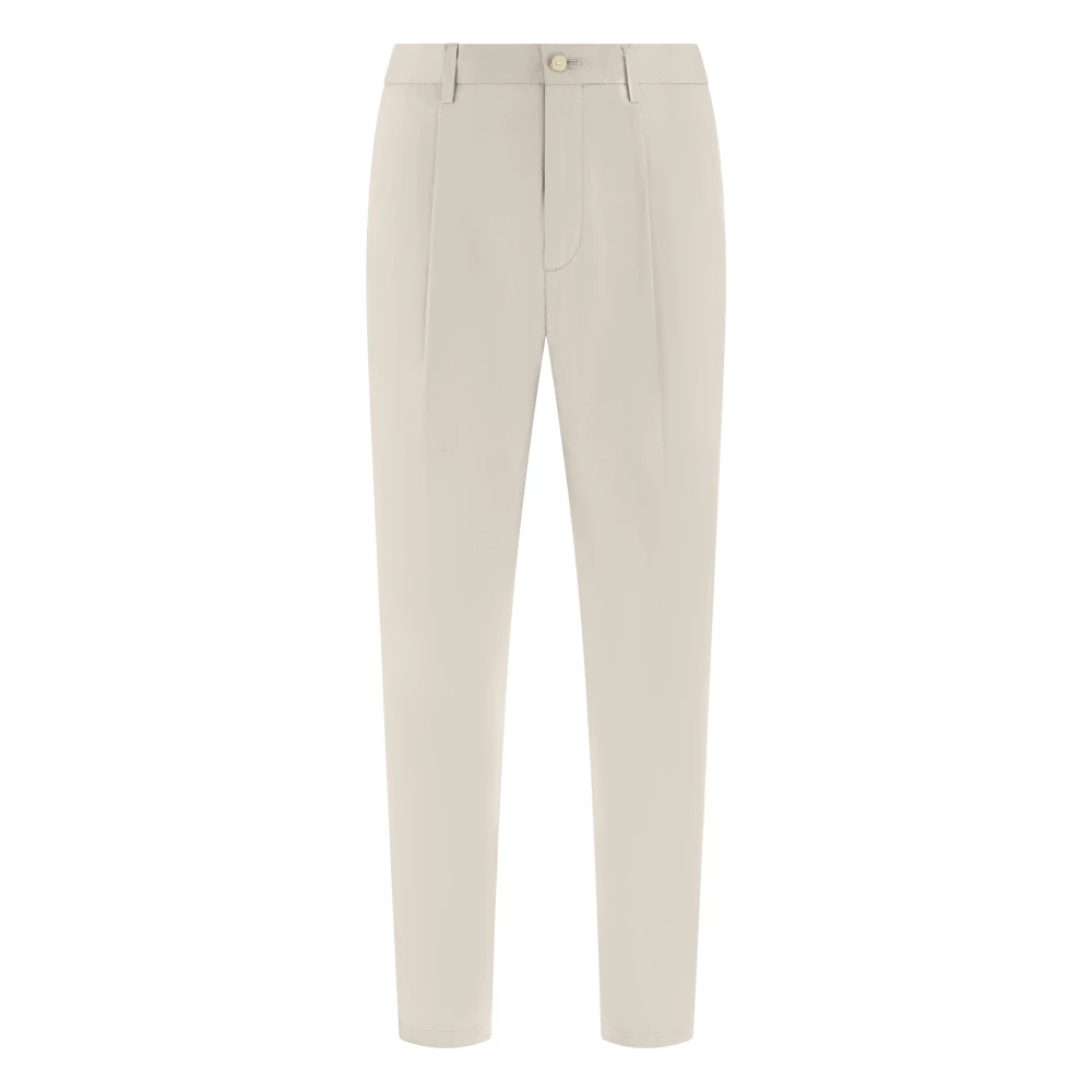 Boggi Milano Mannelijk Beige Broeken Heren, 2XL, Katoen, Katoenen Broek