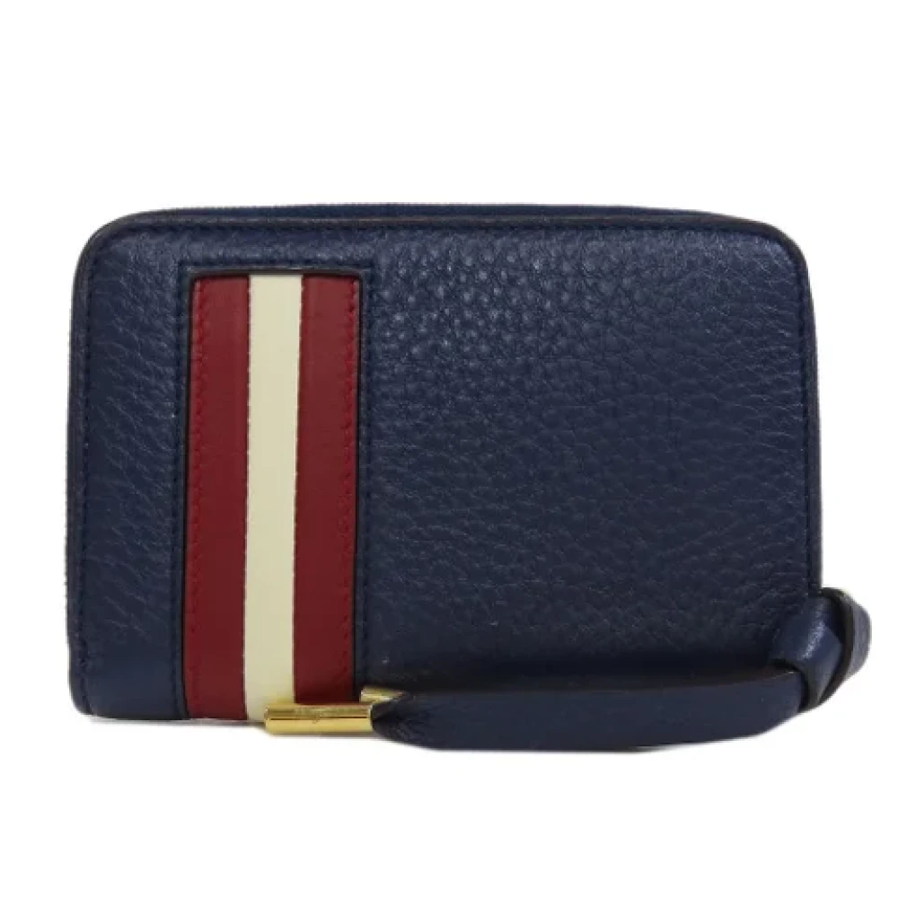 Bally Pre-owned Leather wallets Blue Dames