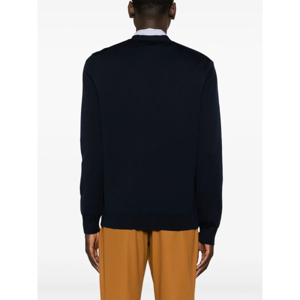 Maison Kitsuné Chillax Fox Navy Blue Vest Blue Heren