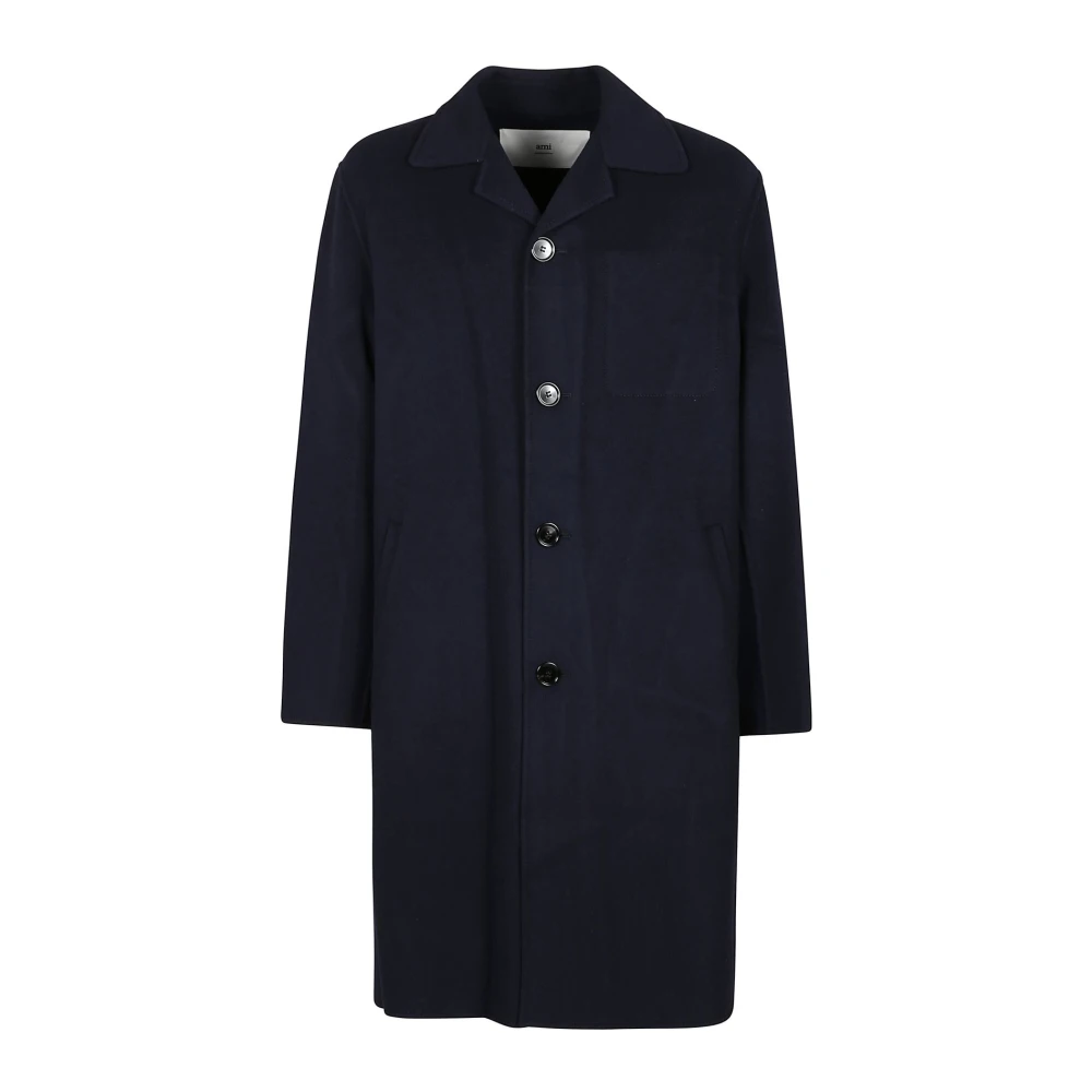 Coats > Single-Breasted Coats - - Ami Paris - Modalova