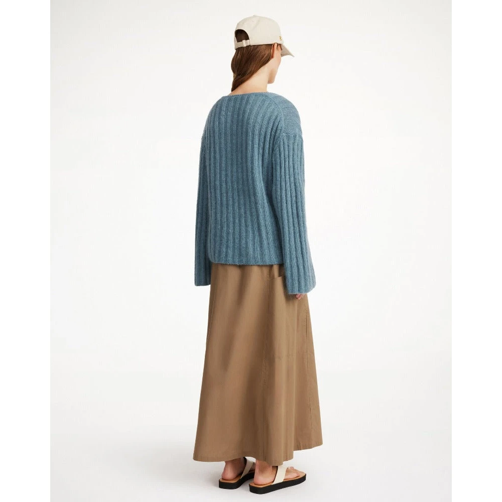 By Malene Birger Zachte Mohair Wol Pullover Cool Water By Herenne Birger Blue Dames