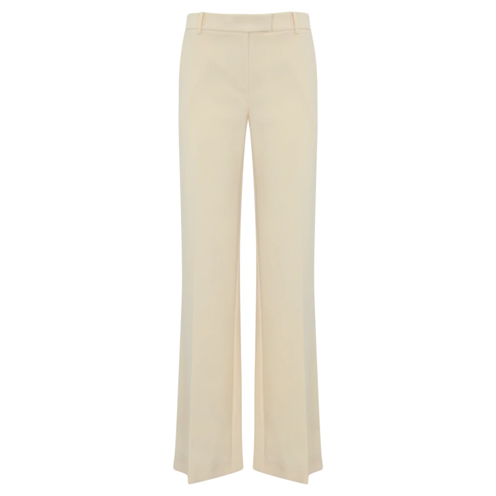 PATRIZIA PEPE Lage taille stretch twill broek White Dames