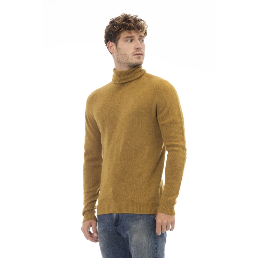 Alpha Studio Dolcevita Trui Lange Mouwen Brown Heren