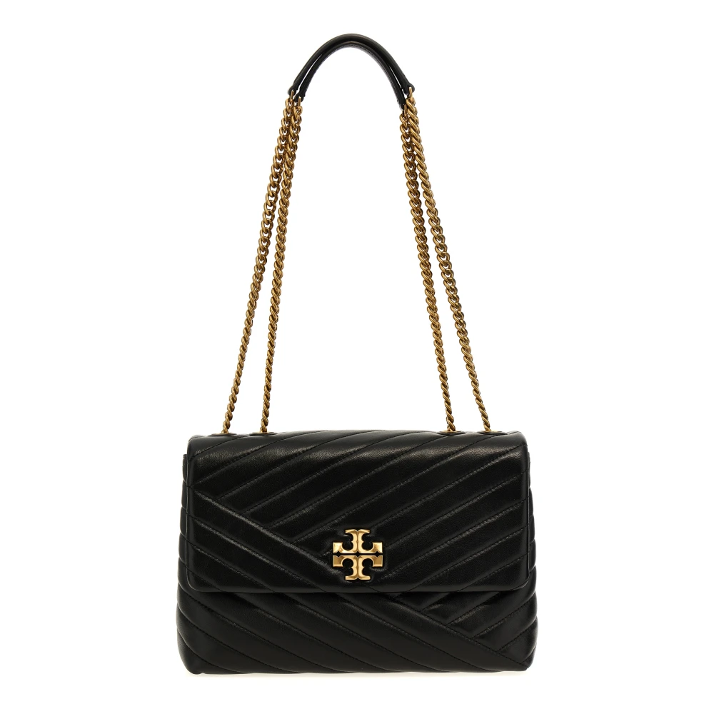 Tory Burch Women's Black Kira Chevron Convertible Crossbody Bag