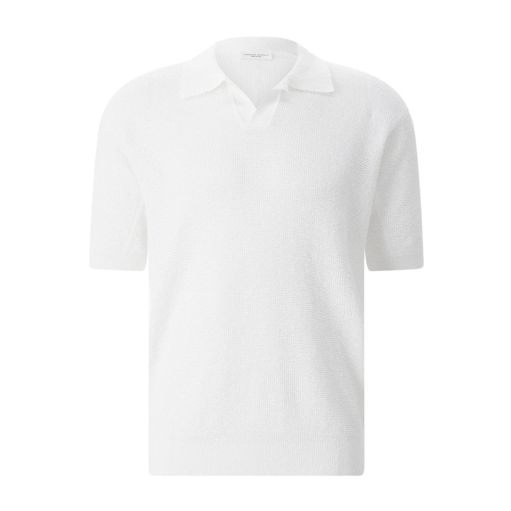Roberto Collina Uomo Bianco - Polo Bouclé - Tops - Xl